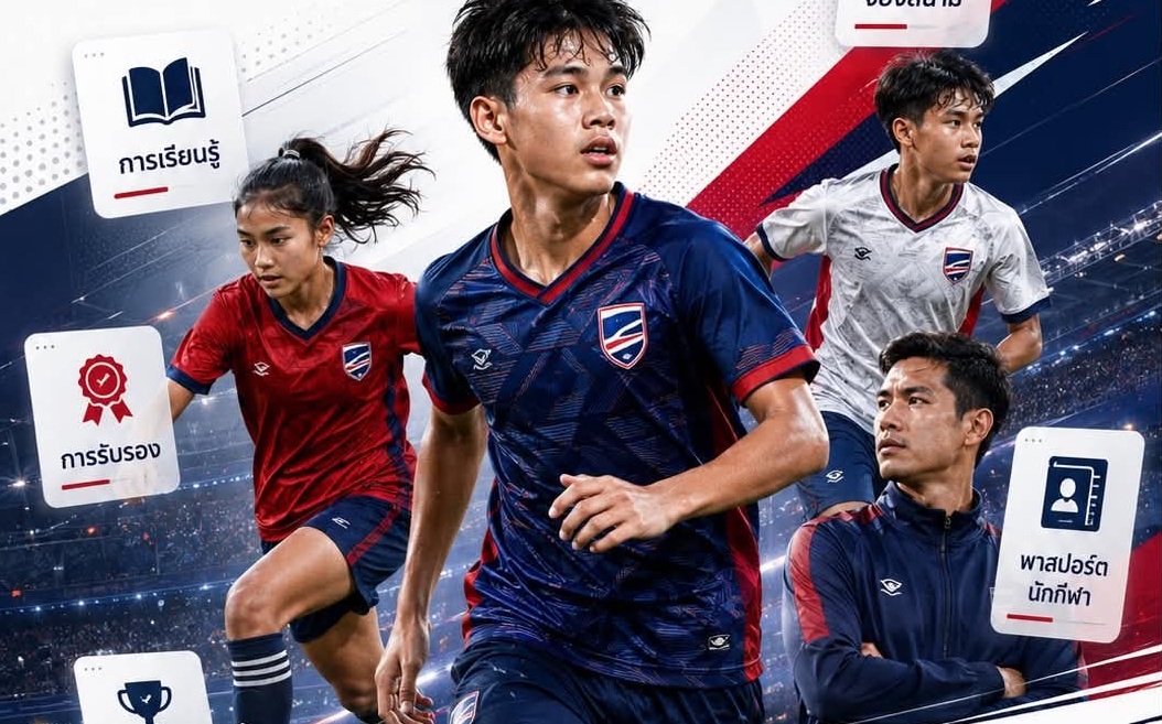 นักฟุตบอลเยาวชนไทยหลายคนในระบบนิเวศ YFA